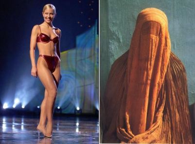 burka burkha burqa -- hijab chador or circus tent?